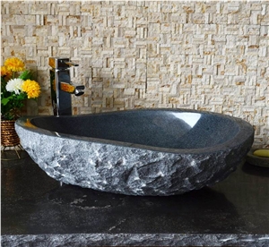 G654 Dark Grey Granite Vessel Sinks Wash Basins