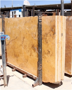 Azarshar Yellow Travertine Slabs
