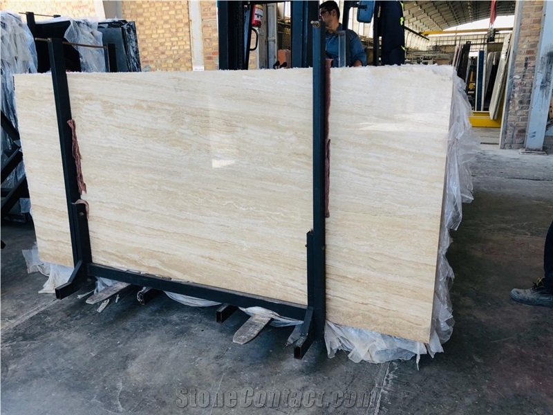 Beige Travertine Slab