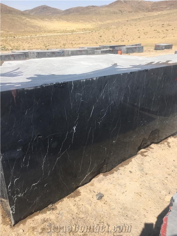 Mako Block Marble Block, Black Maku Marble Block