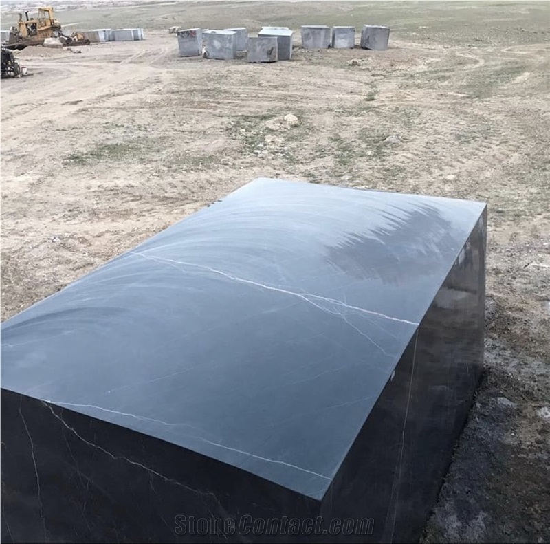 Mako Block Marble Block, Black Maku Marble Block
