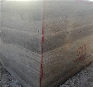 Silver Travertine Block, Iran Silver Travertine