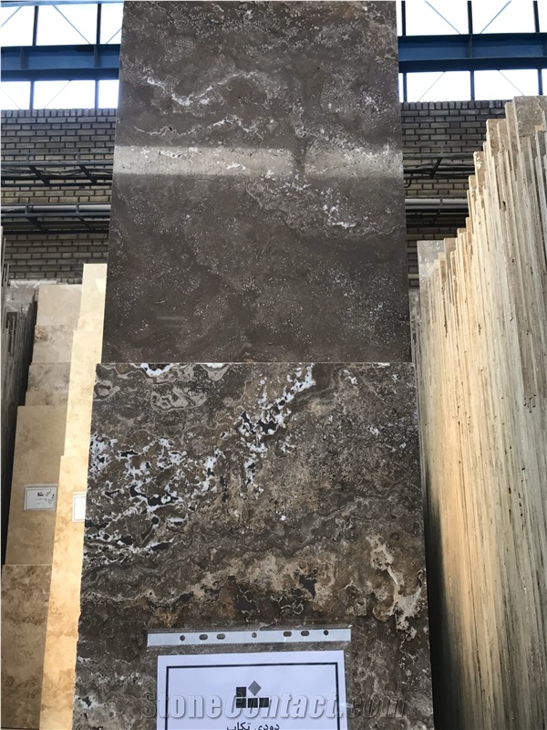Smoky Travertine Slabs