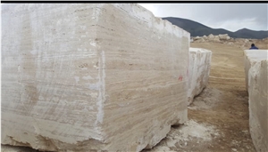 Takab Travertine Block, Iran Beige Travertine