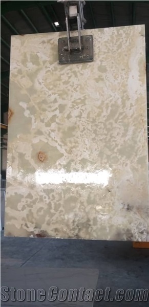 Arya White and Light Green Onyx (Own Quarry)