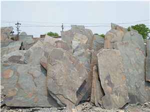 California Gold Indian Slate Crazy Random Paving