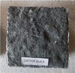 Chittor Black Limestone Cobble Stone Pavers Chittor Black Limestone Cobble Stone Pavers