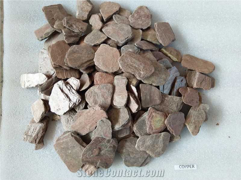 Indian Copper Slate Aggregates for Landscaping