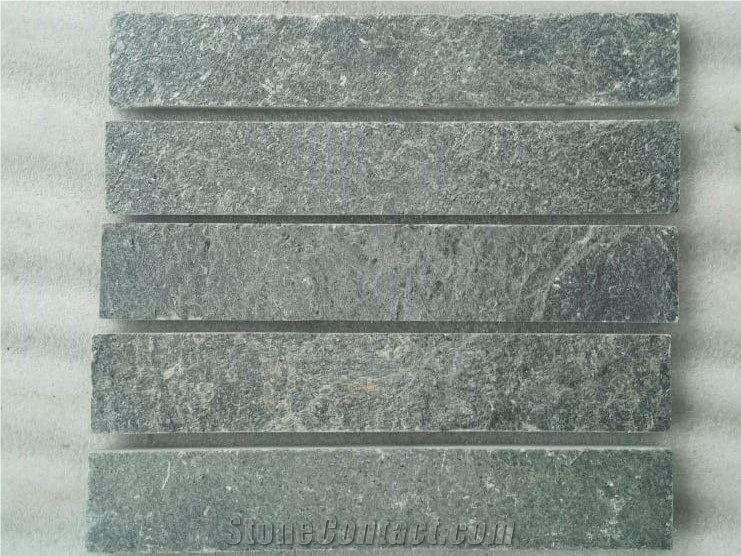 Indian Silver Grey Slate Strips