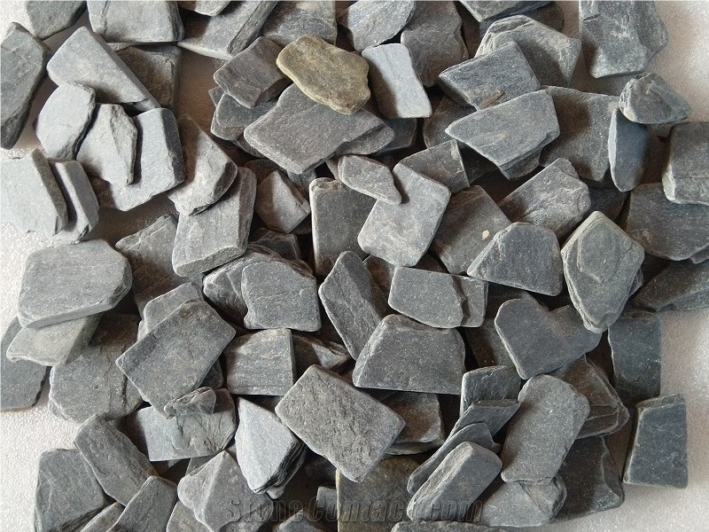 Jak Black Slate Tumbled Aggregates