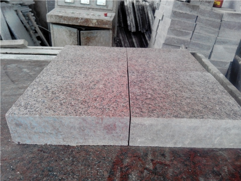 Jhansi Red Granite Flamed Slabs, Red Granite Tiles