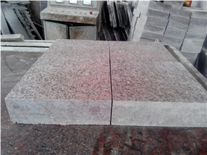 Jhansi Red Granite Flamed Slabs, Red Granite Tiles