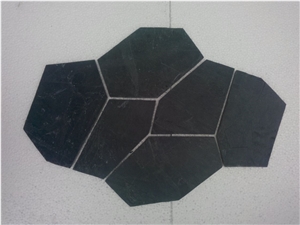 Kadappa Black Limestone Irregular Flagstone Pavers