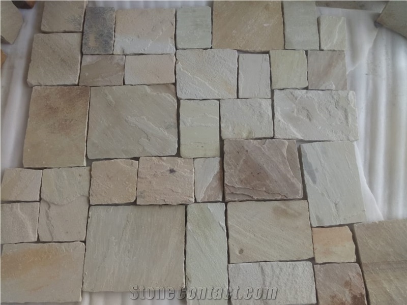 Mint Sandstone Castle Stone Veneer, Ledge Stone
