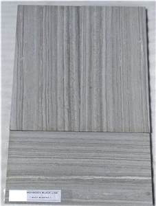 Monsoon Black Indian Quartzite Tiles Line Pattern