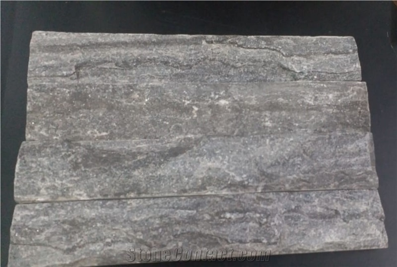 Monsoon Black Quartzite Rockface Split Tiles