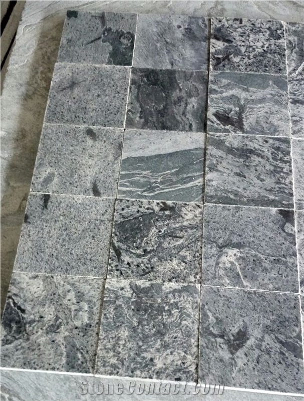 Polished Silver Grey Slate Tiles