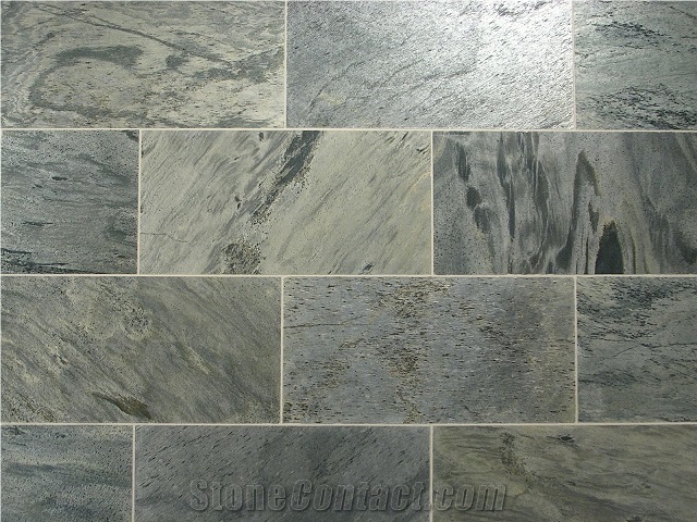Silver Shine Polished Slate Tiles