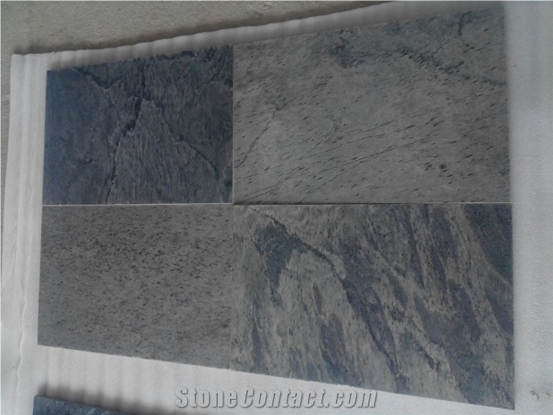 Silver Shine Polished Slate Tiles