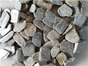 Silver Shine Slate Paddlestone, Tumbled Pebbles