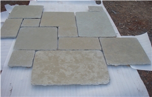 Tandoor Yellow Limestone Paving, Tandur Limestone Pattern