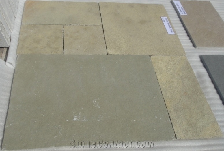 Tandoor Yellow Limestone Paving, Tandur Limestone Pattern