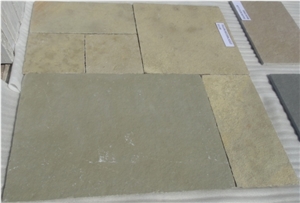 Tandoor Yellow Limestone Paving, Tandur Limestone Pattern