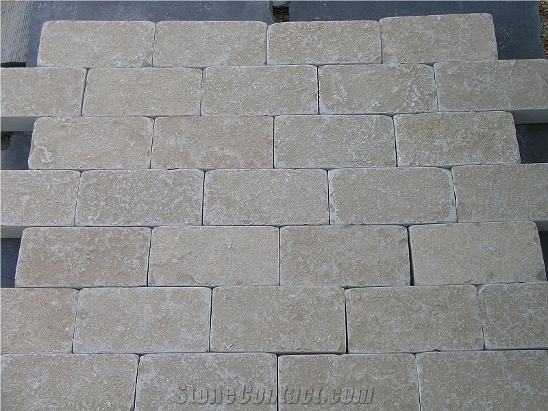 Tandur Yellow Limestone Pavers, Stone Paving