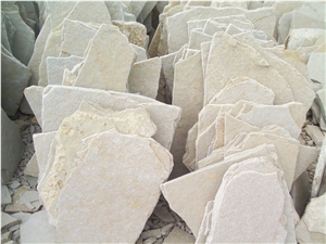 Tandur Yellow Limestone Tumbled Crazy Paving Flagstone