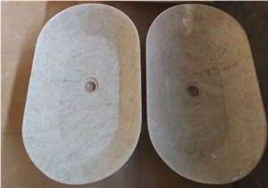 Marble Thin Washbasin, Marble Thin Vessel Basin, Marble Sinks, Stone Basin