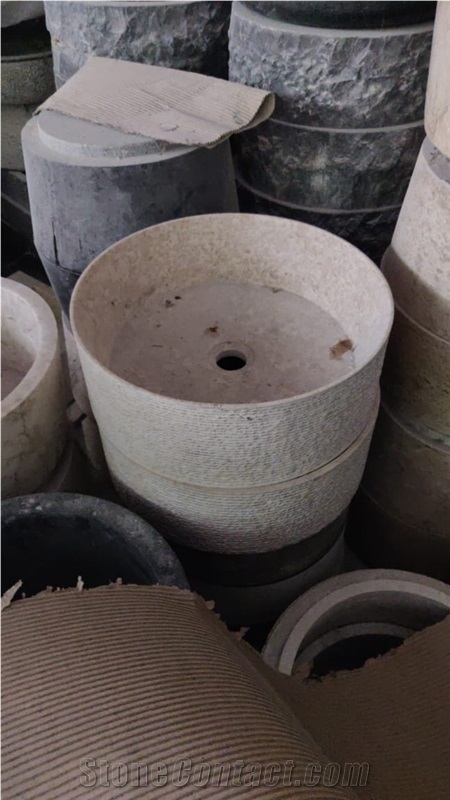 Marble Thin Washbasin, Marble Thin Vessel Basin, Marble Sinks, Stone Basin