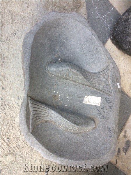 River Stone Washbasin Lesung, River Stone Basin, Stone Sinks, Stone Basin