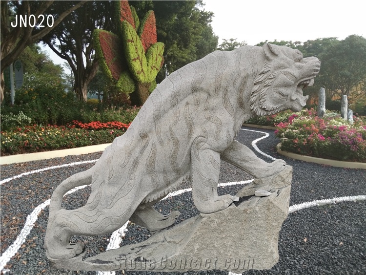 Carved Stone Animal Sculpture Jn-Lion