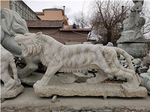 Carved Stone Animal Sculpture Jn-Lion