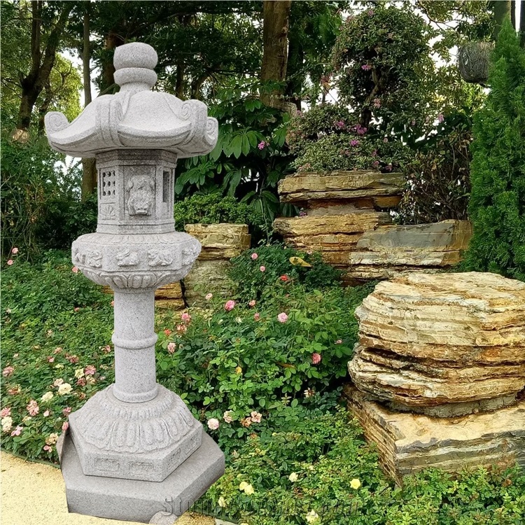 Janpanese Style Stone Carving Lantern Jn-004