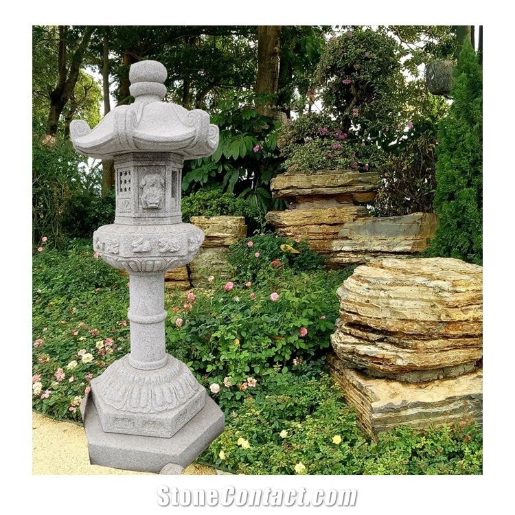 Janpanese Style Stone Carving Lantern Jn-004