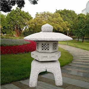 Japanese Style Carved Stone Lantern Jn-001