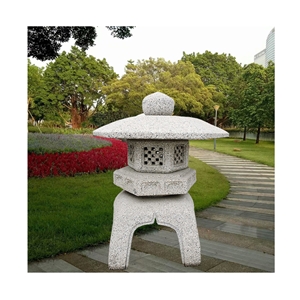 Japanese Style Carved Stone Lantern Jn-001