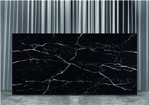 Antolini Statuario Nero Quartz Slab