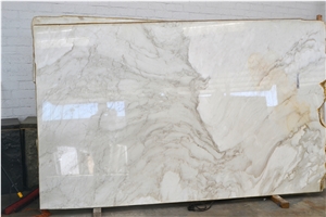 Calacatta Crestola Polished Marble Slab