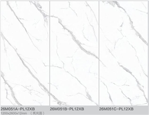 Carrara White and Calacatta Look Sintered Stone