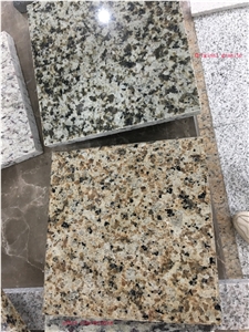 Cheap Yellow Pearl and Green Diamond Granite Slabs