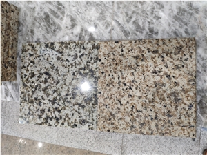 Cheap Yellow Pearl and Green Diamond Granite Slabs