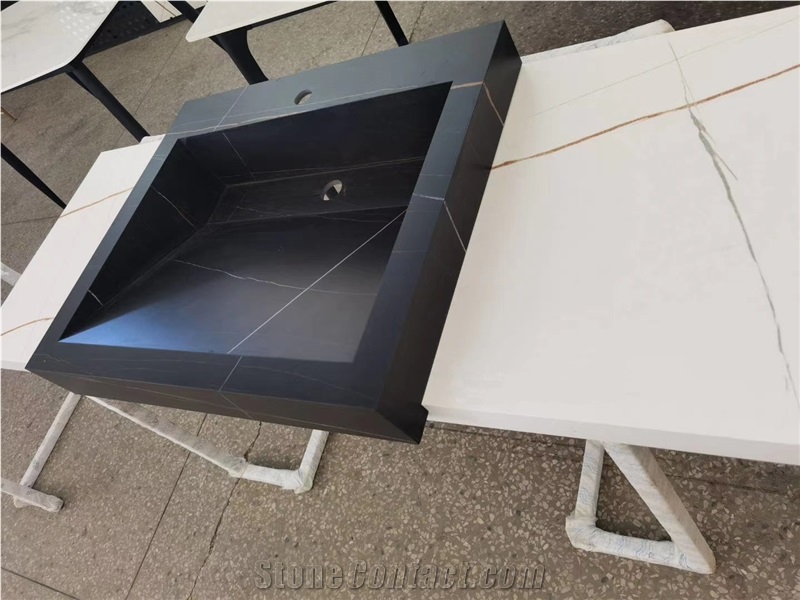 Sintered Stone Basin,Artifical Stone Square Sink