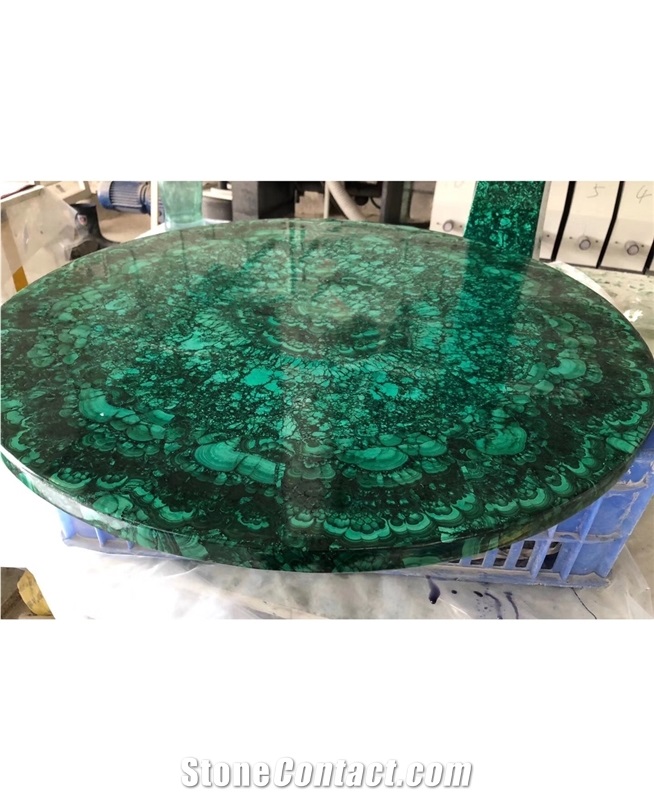Back Light Green Semi Precious Stone Tiles