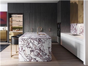 Calacatta Viola Marble Kitchen Countertop