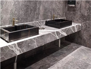 Castel Grey Marble Customization Countertop