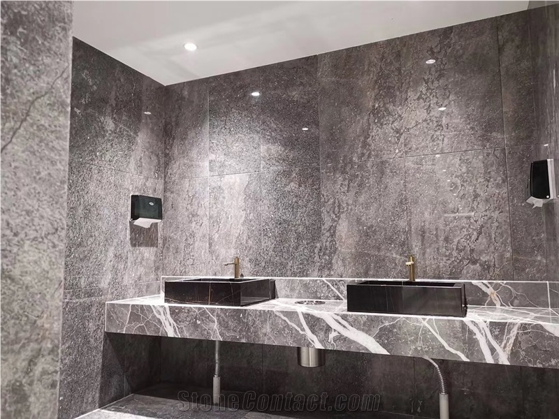 Castel Grey Marble Customization Countertop