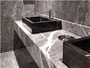 Castel Grey Marble Customization Countertop