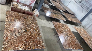 Natural Terrazzo Slabs Blue Palladium Granite